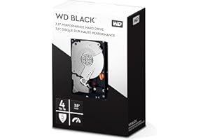 WESTERN DIGITAL WD BLACK Disco duro interno de adecuado rendimiento de 3.5 pulgadas y 4 TB, Clase de 7200 rpm, SATA de 6 Gb/s, caché de 256 MB