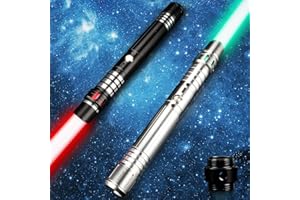 Jellybibo 2 Stück Lichtschwert in 16 Farben, 2-in-1-Lichtschwert, Duell-Lichtschwert mit 4 Modi und Soundeffekten, geeignet für Kinder und Erwachsene, Party, Geschenk und Rollenspiel