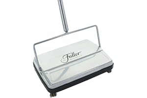 FULLER BRUSH Fuller Carpet Sweeper Electrostatic Floor Cleaner - Metallic Silver