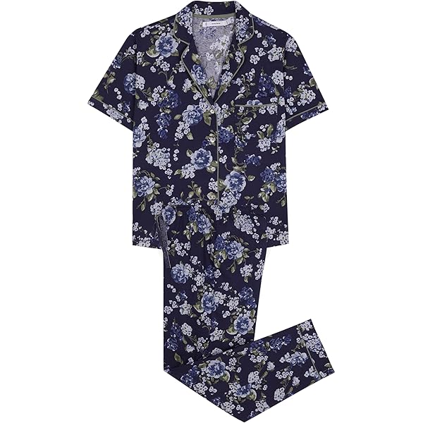 DESIGN brushed pyjama mix and match set in blue check