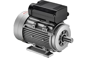 Wiltec Elmotor 230 V 2,2 kW (3 hk) 1-fas 2-polig asynkronmaskin med startkondensatorer 2850 varv/min och aluminiumlindning