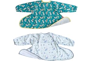 Tidy Tot®™ Bavoir Supplémentaire pour Kit Bavoir et Plateau. Bavoir Manches Longues à Fixer au Plateau Idéal Cadeau de Naissance pour L'alimentation des Bébés DME.