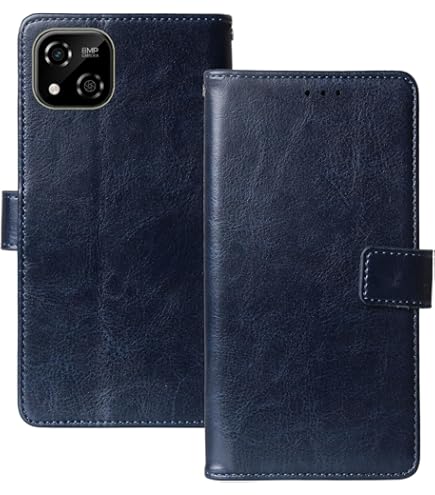 Housse Portefeuille En Cuir PU Pour Téléphone Logicom EZY 2 5 - Étui Flip Cover De Protection, Couleur Noir