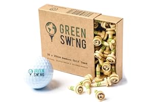 Green Swing Tees de Golf en Bambou 25 Mm Mixte
