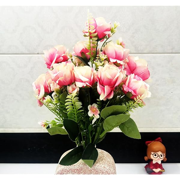 Artificial Wedding Bouquet - Silk Rose Bridal Bouquet For Bride, Bridesmaids, Valentine's Day, Photo Shoots