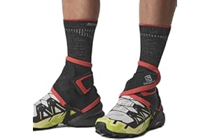 ‎SALOMON Salomon Trail Gaiters High Gamasche Unisex, einfache Handhabung, Beständigkeit, Schutz, Schwarz, S
