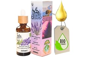 ATLANTIS ORGANICA Fiori di Lavanda Boccioli BIO Essiccata - Fiore Secco Ecologico - Lavandin Grosso - Fiore di Lavanda Naturale per Deodorante, Olio Essenziale, Saponi, Cosmetici, Candele, Matrimonio (50 mL)