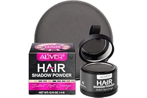 FSLHCY Polvere Capelli, 4g Polvere Volumizzante Correttore Ricrescita, Stempiatura o Capelli Fini per Riempire i Capelli Diradati per Donna Uomo (Marrone scuro)