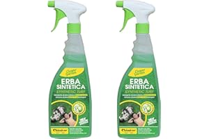 Chimiver - Clean Garden Pronto Kit 2 Piezas | Limpiador alcalino Listo para el Uso a acción sanitizante para césped sintético residencial. Kit 2 Botellas de 750ml