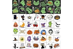 ADELANE 180Pcs Halloween Tattoos Kids Childrens - 30Sheets Temporary Tattoos for kids Boys Girls Transfers Halloween Party Favours Loot Bag Fillers Cartoon Vampire Pumpkin Bats Spooky Lucky Dip Trick or Treat