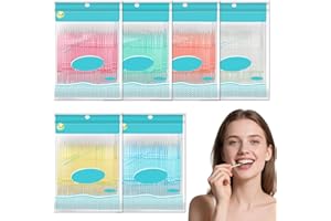 LEOINAER Paquet De 1200 Cure-Dents En Plastique, Cure-Dents,Fil dentaire plastique double tête cure-dents interdentaires brosse bâtons adultes hommes et femmes, outils de nettoyage dentaire