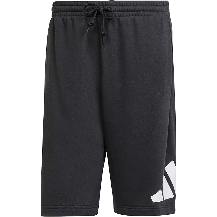 adidas Men's Essentials Big Logo French Terry Shorts, Black, M