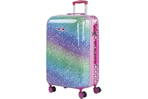 SKPAT - Koffer Kinder Mädchen. Reisekoffer Kinder Polycarbonat Koffer Kinder Kinderkoffer Mädchen - Kinder Koffer mit Integriertes Zahlenschloss - 4 Rädrig Kinder Reisekoffer 131360, Fuchsia