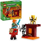 LEGO Minecraft Nether Lav Savaşı 21266 &ndash; &Ccedil;ocuklar i&ccedil;in Alex Fig&uuml;r&uuml;, Yaratıklar, Wither Skeleton, Kılı&ccedil; ve D&ouml;nd&uuml;r&uuml;len Blaze İ&ccedil;