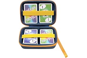 XANAD Tragetasche für 400+ Sammelkarten, passend für UNO, SKYJO, Pokemon, Phase 10 Junior, Cards Against Humanity Das lustige Kartenspiel Schwarz (Tiefblau)