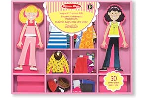 Melissa & Doug Bambole da Vestire Magnetiche - Gioco con Vestiti Calamitati da Cambiare, attività di Moda e creatività, Gioco Educativo Montessori, Regalo per Bambini e Bambine, 3+ Anni