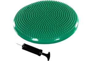 MOVIT Coussin d'assise à Balle Dynamic Seat avec Pompe, 33 cm ou 38 cm, Choix de Couleur, Coussin d'air à Picots Coussin d'équilibre