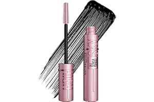 Maybelline New York Lash Sensational Sky High Mascara, Volumising & Lengthening Mascara, Washable Flake-Free Formula Infused with Bamboo Extract & Fibres, 7.2 ml, Shade: 01, Very Black