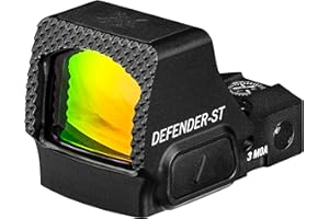 Vortex Optics Defender-ST Micro Red Dot Mirini | Attivazione del movimento con spegnimento automatico, ingombro DeltaPoint Pro, batteria di montaggio superiore, texturing veloce | Incondizionato,