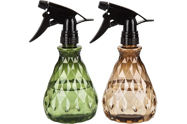 Vwoqiy 2 Pièces 500ML Vaporisateur Bouteilles Vide Rechargeable, Bouteilles Eau Plastique Vides, Flacon Pulvérisateur, Spray Bouteille pour Plantes Jardin, Nettoyage (Marron et Vert)