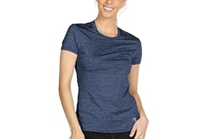 icyzone Sport T-Shirt Damen Kurzarm Laufshirt - Atmungsaktive Fitness Gym Shirt Schnell Trockened Funktionsshirt
