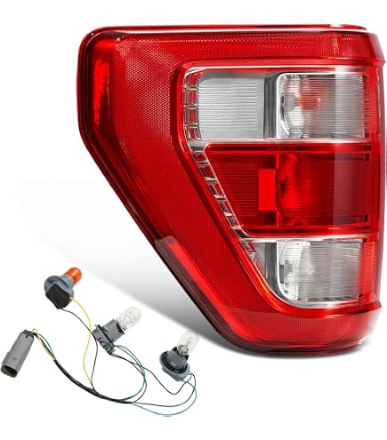 Yibei-tech Tail Light Assembly For 2021-2023 Ford F-150 XL – Left & Right Pair, Halogen