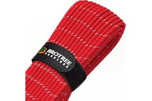 Brotree Paracord 4 mm 30 m 9 Strands 100% Nylon Rope Cords Type III for Survival, Outdoor, DIY, Breaking Load 280 kg (Reflective Red)