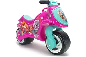 INJUSA - Moto Porteur pour Enfants de 18 Mois à 3 Ans Neox Pat Patrouille | Trotteur Bébé +1 an | avec Décoration Permanente | Poignée de Transport | Licence Paw Patrol | Rose (19023)