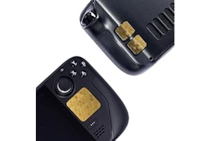 Touchpad Protector Steam Deck, Touch Pads und Back Buttons Schutz Haut Textur Aufkleber für steamdeck Touch Trackpads,Luck&Link(Waben-Gold, Trackpads+4 Tasten)