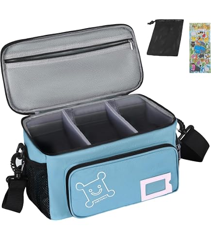 Sac Transport Figurines Tonies - 20 Places - 4 Poches Amovibles - Feutre Avec Fenêtres - Gris