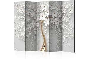 murando - Paravento da Interno Astratto 225x172 XXL 5 Pannelli - Stampa Unilaterale su Tela in TNT - Separe per Ufficio Ambienti Paraventi Decorazioni Moderno Soggiorno - Magnolie b-B-0475-z-c
