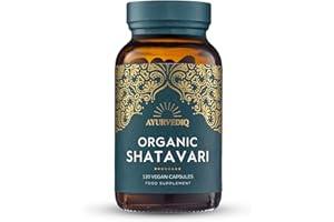 Ayurvediq Wellness Organic Shatavari Capsules 120, 500mg – Natural Pure Shatavari Powder for Breast Milk, Hormone Balance for Women – Soil Association Certified - Vegan Ayurveda Products