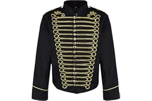 Ro Rox Steampunk Emo Punk Napoleon Militaire Officier Parade Veste Blouson