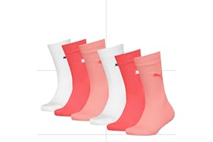 PUMA Easy Rider Calcetines clásicos (Pack de 6) Unisex niños