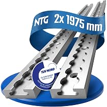 NTG – 10 Tappi Terminali Per Binari Airline – Forma Quadrata, Plastica Grigia