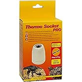 Lucky Reptile HTSP-4 Thermo Socket Pro, Porzellanfassung mit Gewinde, montierte Terrarienleuchte