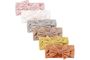 Hocaies Fascia Capelli Neonata Fascia Capelli Bambina Elastica Capelli Fasce per Capelli Bambina Morbido Fiocco Turbante Neonata Accessori per Capelli (B04)