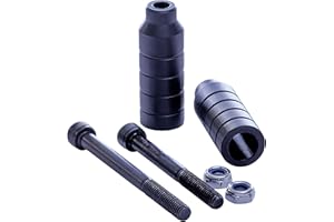 Apollo Peg 13,5 x 2 cm | Pied d'accélérateur de trottinette antidérapant en acier | Noir | Convient pour Graffiti et Genius