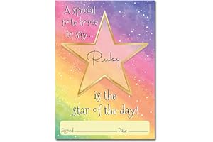 PARTIKRAFT Star of the Day - Teachers Reward Certificate Notepad - A6 Size (50 Sheets) (1 x Notepad)