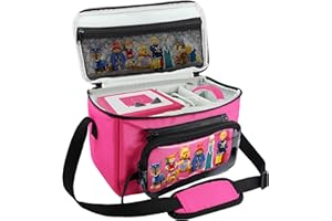 Annmore Tasche für Toniebox Tonie Hörfiguren Tragetasche für Tigerbox Tigerkarten, Pink Transporttasche für Toniebox Starterset