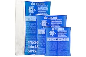 Gisinti Poche de Glace Réutilisables Effet Chaud Froid Poche de Gel Réutilisables pour Micro Onde & Congelateur + Pochette en tissu