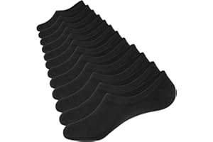 CLOSEMATE 6 Par Niewidoczne Skarpety Męskie Damskie Sneakersów Skarpetki Stopki Cienkie Bawełniane z Antypoślizgowym Silikon do Wakacje i Praca