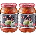 (2 Pack) Master Sauce Korean Kimchi Cabbage in Jar 360g + Uplabel Creations 180ml Food Pot