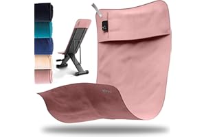 nujë Toalla de Fitness con Bolsa de Microfibra | con Envoltura DE Regalo | Toalla Deportiva para Gimnasio | Extra Grande y con Solapa para Todos los Equipos | Toalla de Gimnasio | Gym Towel