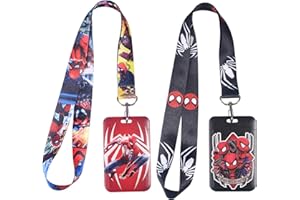 ‎GTOTD GTOTd Teen Hero Lanyard Schlüsselband (2 Pcs) with ID Badge Holder Ausweishalter Decoartions (2 Pcs). Geschenke Merch Hero Zubehör Key Zeichenfolge Brieftasche Schlüsselband für Teens
