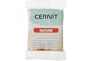 CERNIT CE0940056988C - Un Pain de Pâte Polymère Nature - Pâte à Modeler à Cuire - Couleur basalte - Bloc de 56 g