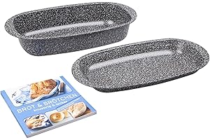 chg 339-03 Granito Skandia Xtreme Plus Ensemble de moules à pain et à rôtir, avec avec livre « Brot & Brötchen, knusprig & lecker »