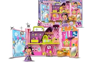 Pinypon - Mansión de Cuentos, Casa de Juego con Diferentes Rincones y Escenarios, Figura de la Princesa Jazmín, Incluye +20 Accesorios, Mansión en Forma de Maletín, +3 años, Famosa (PNY89000)