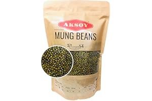 AKSOY Premium Quality Mung Beans (Green Beans) 1.25KG | Rich in Protein, Fiber & Essential Nutrients – Perfect for Soups, Salads, Curries & Healthy Vegan Meals (Packaging may vary)