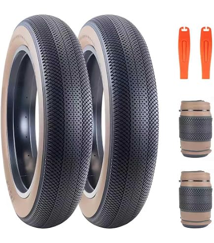 Lot De 2 Chambres à Air OUXI 20 X 4,0 Pouces – Valve Schrader 32 Mm, En Caoutchouc Butyle, Compatibles Fat Bike, VTT, Vélo électrique